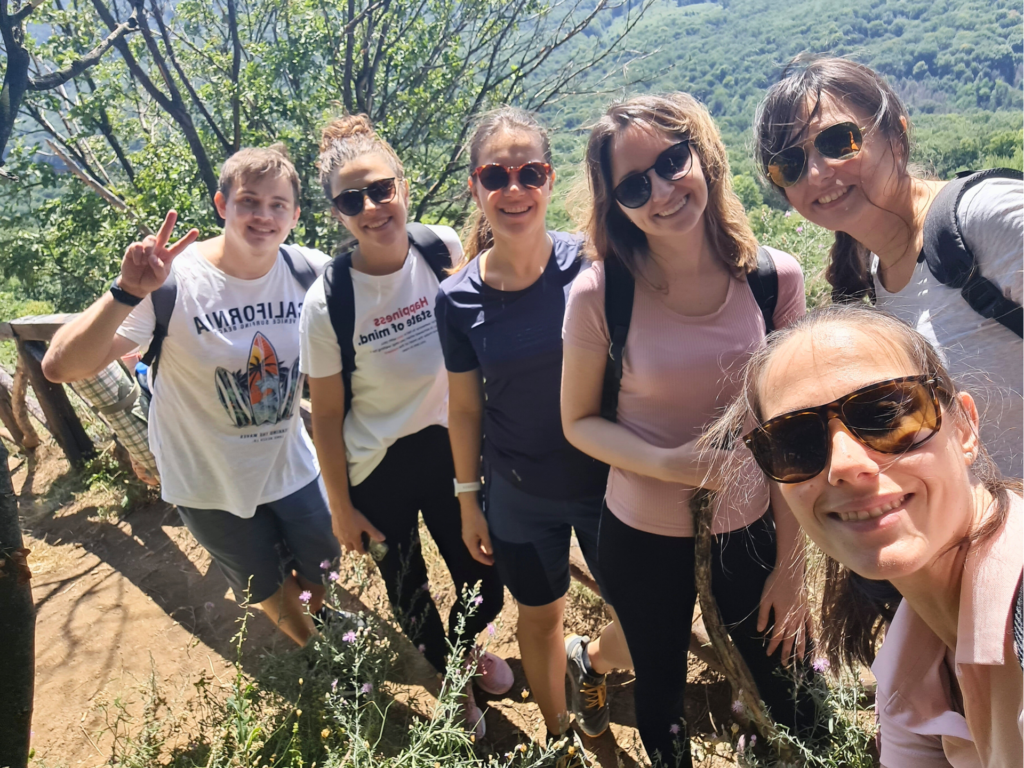 TelQ team on teambuilding hiking trip to Fruska Gora national park